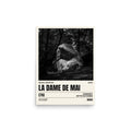 Bleau Archive 1 Dame de Mai 7A poster featuring the iconic Fontainebleau boulder climb