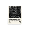 Bleau Archive 17 le surplomb feuilleté 6C+ poster featuring the iconic Fontainebleau boulder climb