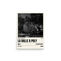 Bleau Archive 3 La Dalle à Poly 5+ poster featuring the iconic Fontainebleau boulder climb
