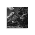 Bleau Archive 5 La Barre Fixe 6B canvas featuring the iconic Fontainebleau boulder climb