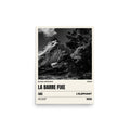 Bleau Archive 5 La Barre Fixe 6B poster featuring the iconic Fontainebleau boulder climb