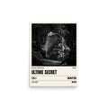 Bleau Archive 7 L'Ultime Secret 7A+ poster featuring the iconic Fontainebleau boulder climb