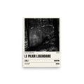 Bleau Archive 9 Le Pilier Légendaire 7A+ poster featuring the iconic Fontainebleau boulder climb